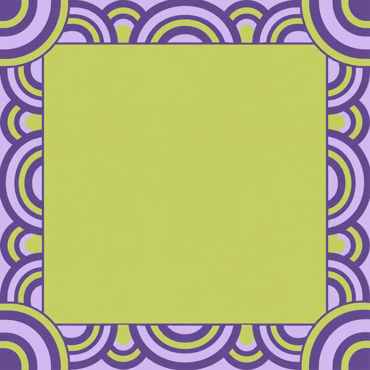 Purple Lime Optical Frame square mahjong mat surface artwork