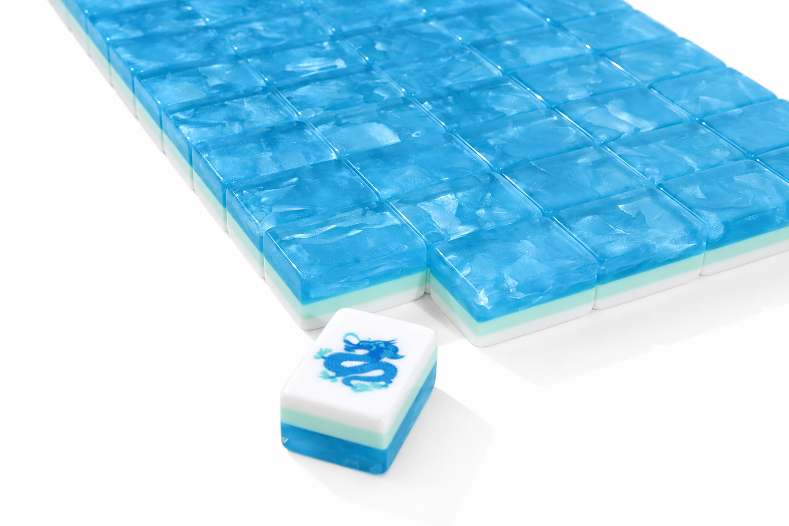 Lagoon Glow turquoise pearlescent tile backs #Back Color_Lagoon Glow