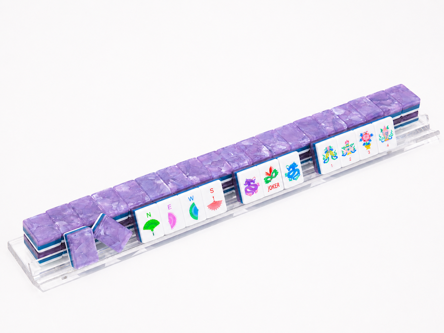 Four Seats The Parlor Table Amethyst Mist mahjong tile design