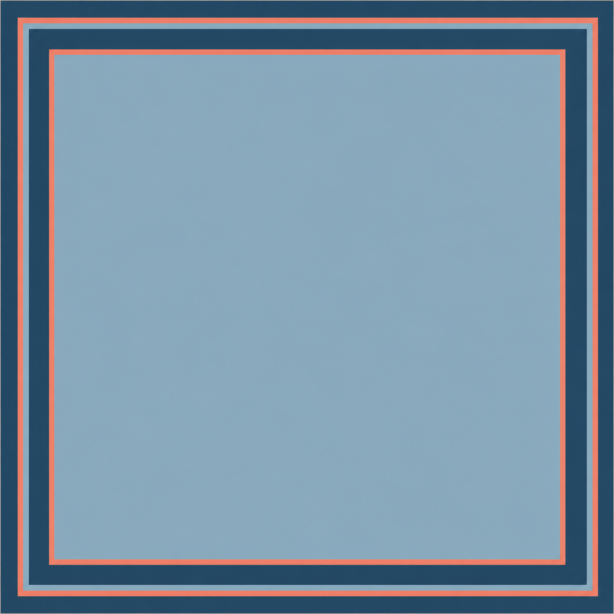 Navy Coral Club Stripe square mahjong mat surface artwork
