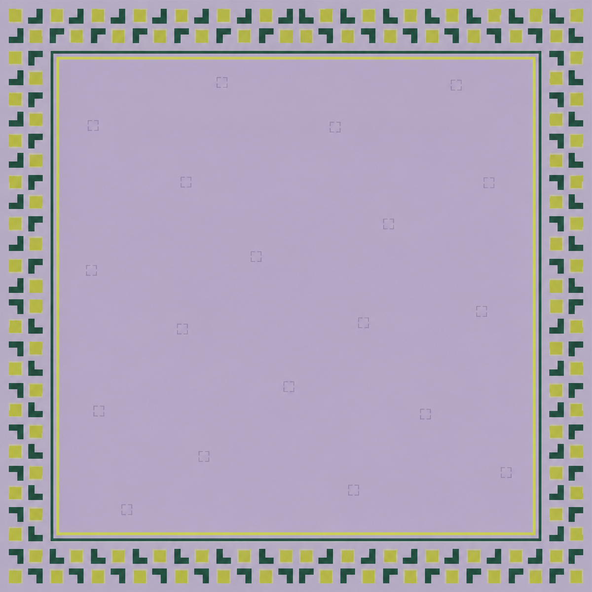 Lilac Citrus Broken Checks square mahjong mat surface artwork