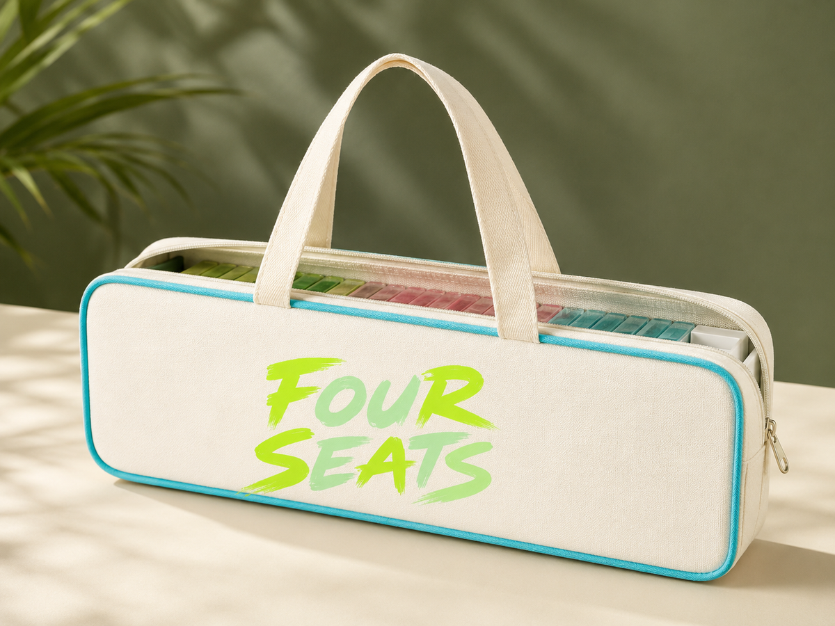 Four Seats Mahjong presentation box and storage pouch