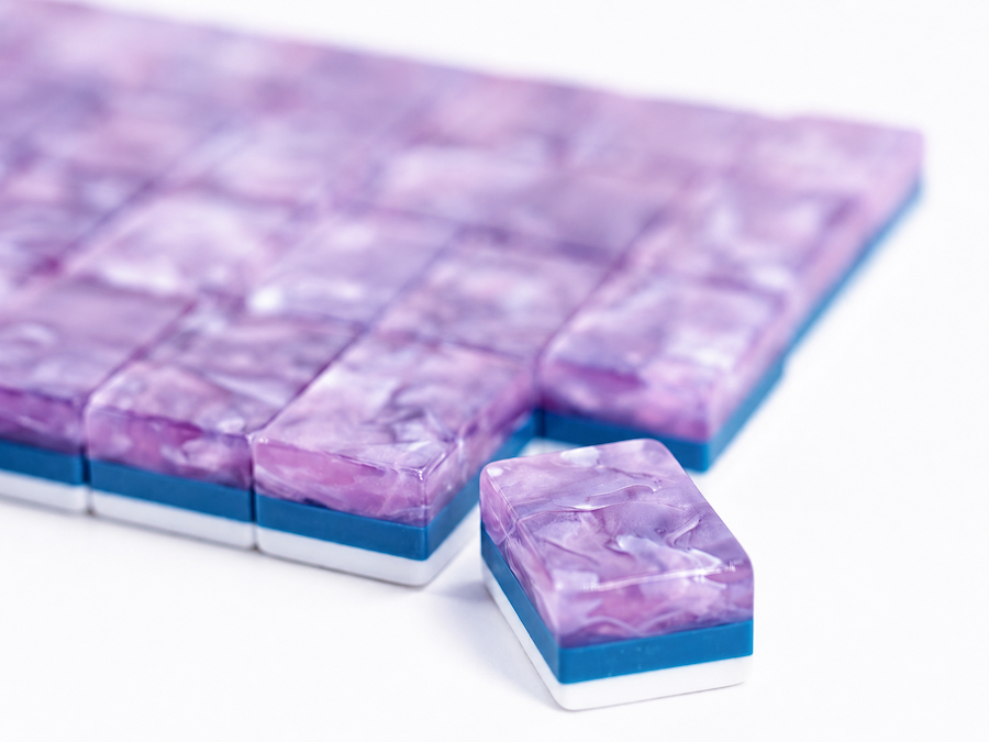 Amethyst Mist pearlescent purple tile backs #Back Color_Amethyst Mist