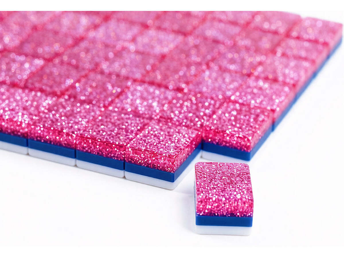 Club — Pink Stardust glitter tile backs #Colorway_Pink Stardust