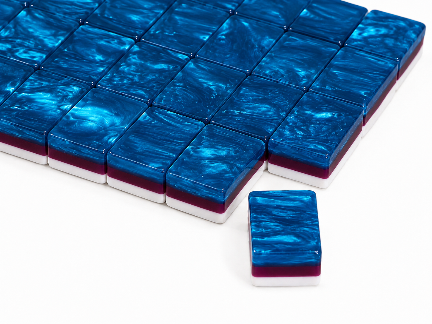 Azure Tide deep blue pearlescent tile backs #Back Color_Azure Tide