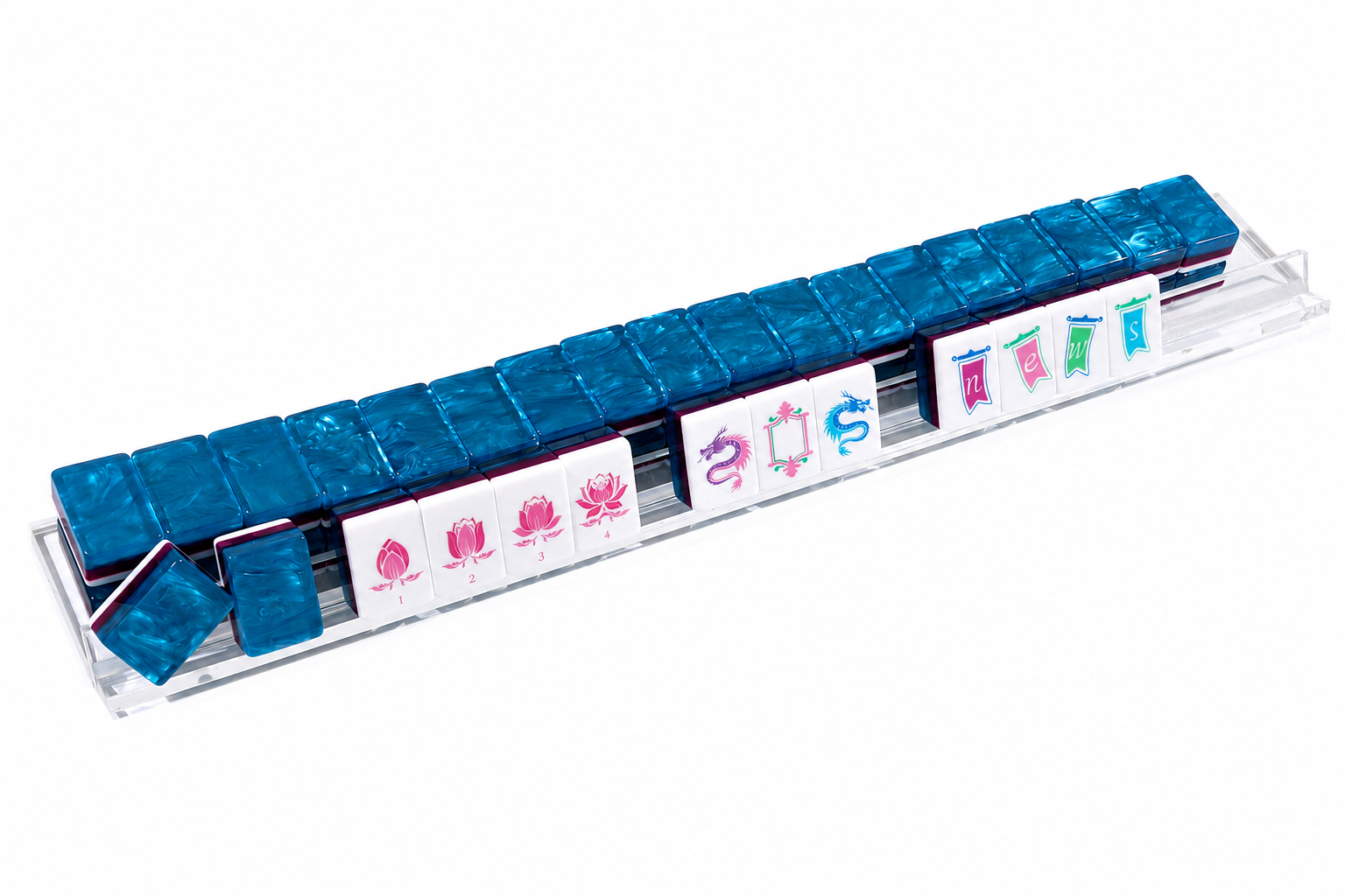Four Seats The Club Table Azure Tide mahjong tile design