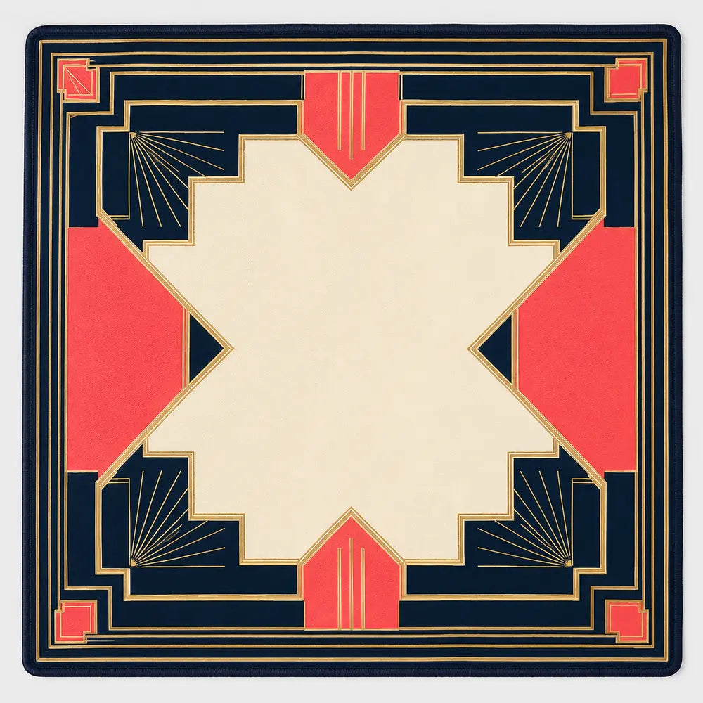 Art Deco jewel-tone pattern